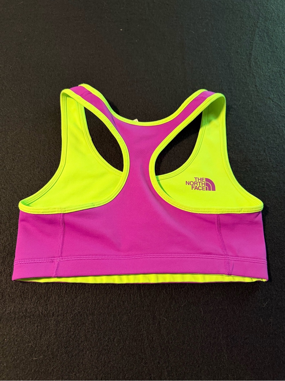 The North Face Neon Lime Green Racerback Sports Bra